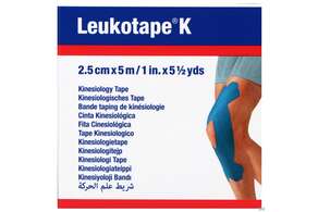 Tape Kinesiologisch Leukotape K 5mx 2,5cm Blau 1st, A-Nr.: 3151917 - 01