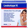 Sie sehen eine Packung Tape Kinesiologisch Leukotape K 5mx 2,5cm Hautfarben 1st, Produktbild: 01 Tape Kinesiologisch Leukotape K 5mx 2,5cm Hautfarben 1st, A-Nr.: 3151828 - 01