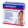 Sie sehen eine Packung Tape Kinesiologisch Leukotape K 5mx 2,5cm Hautfarben 1st, Produktbild: 02 Tape Kinesiologisch Leukotape K 5mx 2,5cm Hautfarben 1st, A-Nr.: 3151828 - 02