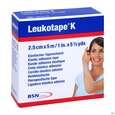 Sie sehen eine Packung Tape Kinesiologisch Leukotape K 5mx 2,5cm Hautfarben 1st, Produktbild: 03 Tape Kinesiologisch Leukotape K 5mx 2,5cm Hautfarben 1st, A-Nr.: 3151828 - 03