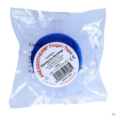 Sie sehen eine Packung Tape Pressotherm/finger-tape Flexibel Kohaesive 2,5cmx 4,5m Blau 1st, Produktbild: 01 Tape Pressotherm/finger-tape Flexibel Kohaesive 2,5cmx 4,5m Blau 1st, A-Nr.: 4250900 - 01