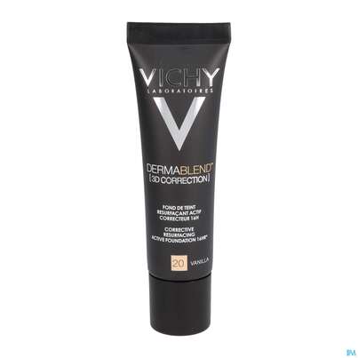 Sie sehen eine Packung VICHY DERMABL.3D 20 VANILLA, 30 Milliliter, Produktbild: 07 VICHY DERMABL.3D 20 VANILLA, 30 Milliliter, A-Nr.: 5044189 - 07
