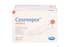 Wundverband Cosmopor/advance 7,2x 5cm 25st, A-Nr.: 3796755 - 01