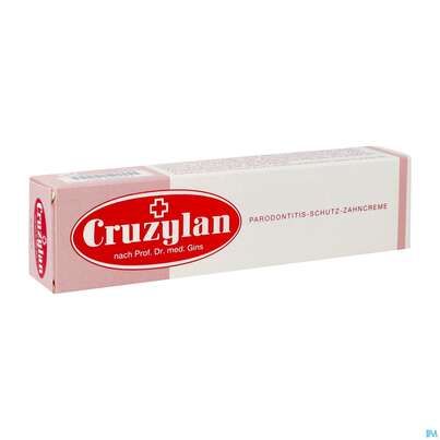 Sie sehen eine Packung Zahnpaste Cruzylan Schutzzahncreme 70g, Produktbild: 02 Zahnpaste Cruzylan Schutzzahncreme 70g, A-Nr.: 0158043 - 02