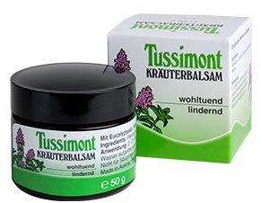 Sie sehen eine Packung Tussimont Kräuterbalsam, 50 Gramm, Produktbild: 01 Tussimont Kräuterbalsam, 50 Gramm, A-Nr.: 3833048 - 01