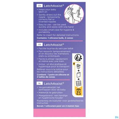 Sie sehen eine Packung Lansinoh Latch Assist Stillhilfe Bei Hohl- O.schlupf Brustwarzen 1st, Produktbild: 05 Lansinoh Latch Assist Stillhilfe Bei Hohl- O.schlupf Brustwarzen 1st, A-Nr.: 3304864 - 05