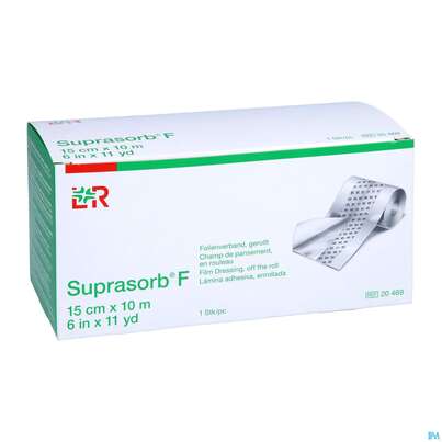 Sie sehen eine Packung Wundverband Suprasorb Unsteril F Folien 10mx 15cm 1st, Produktbild: 02 Wundverband Suprasorb Unsteril F Folien 10mx 15cm 1st, A-Nr.: 2630308 - 02