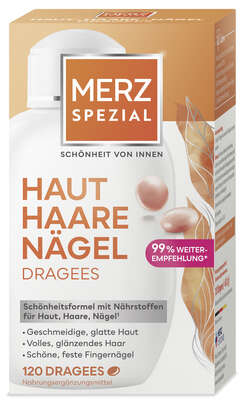 Sie sehen eine Packung Merz Spezial Beauty Dragées, 120 Stück, Produktbild: 03 Merz Spezial Beauty Dragées, 120 Stück, A-Nr.: 3284707 - 03