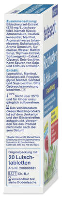 Sie sehen eine Packung tetesept Husten & Hals 3 Phasen Lutschtabletten, 20 Stück, Produktbild: 02 tetesept Husten & Hals 3 Phasen Lutschtabletten, 20 Stück, A-Nr.: 4137799 - 02