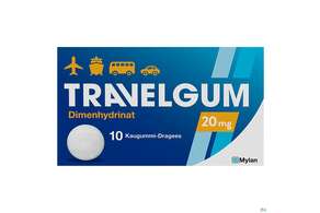 TRAVEL-GUM KAUGU DRG 20MG, 10 Stück, A-Nr.: 0458704 - 01