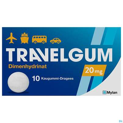 TRAVEL-GUM KAUGU DRG 20MG, 10 Stück, A-Nr.: 0458704 - 01