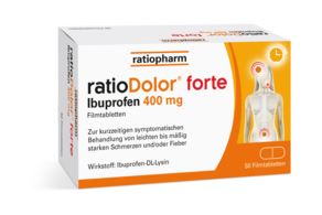 ratioDolor® forte Ibuprofen 400 mg Filmtabletten, A-Nr.: 5536159 - 01