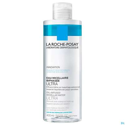 Sie sehen eine Packung La Roche Posay Gesichtsreinigung Mizelle Oil-infused In Water 400ml, Produktbild: 02 La Roche Posay Gesichtsreinigung Mizelle Oil-infused In Water 400ml, A-Nr.: 5342596 - 02
