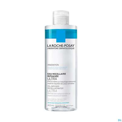 Sie sehen eine Packung La Roche Posay Gesichtsreinigung Mizelle Oil-infused In Water 400ml, Produktbild: 03 La Roche Posay Gesichtsreinigung Mizelle Oil-infused In Water 400ml, A-Nr.: 5342596 - 03