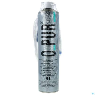 Sie sehen eine Packung Sauerstoff Spray O Pur +maske +schlauch 8l, Produktbild: 01 Sauerstoff Spray O Pur +maske +schlauch 8l, A-Nr.: 3194312 - 01