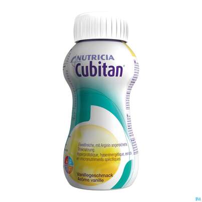 Sie sehen eine Packung Cubitan 200ml Vanille 6x4 24st, Produktbild: 01 Cubitan 200ml Vanille 6x4 24st, A-Nr.: 3206009 - 01