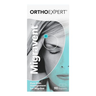 Sie sehen eine Packung Migravent® Kapseln, 90 Stück, Produktbild: 01 Migravent® Kapseln, 90 Stück, A-Nr.: 4020927 - 01