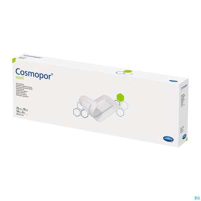 Sie sehen eine Packung Wundverband Cosmopor Steril Selbstklebend 35x 10cm 1st, Produktbild: 01 Wundverband Cosmopor Steril Selbstklebend 35x 10cm 1st, A-Nr.: 3012877 - 01
