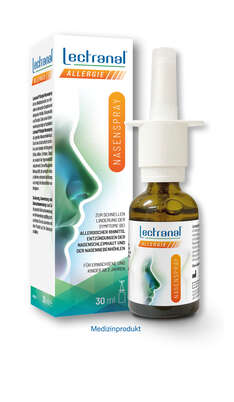 Sie sehen eine Packung Lectranal Allergie Nasenspray, Produktbild: 01 Lectranal Allergie Nasenspray, A-Nr.: 5939839 - 01