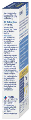 Sie sehen eine Packung tetesept Magnesium 500 + B12 300µg 30St., Produktbild: 04 tetesept Magnesium 500 + B12 300µg 30St., A-Nr.: 5709358 - 04