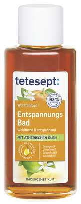 Sie sehen eine Packung tetesept Gesundheitsbad Entspannungs Bad, 125 Milliliter, Produktbild: 02 tetesept Gesundheitsbad Entspannungs Bad, 125 Milliliter, A-Nr.: 1150227 - 02