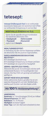 Sie sehen eine Packung tetesept Gesundheitsbad Erkältungs Bad, 125 Milliliter, Produktbild: 04 tetesept Gesundheitsbad Erkältungs Bad, 125 Milliliter, A-Nr.: 1153591 - 04