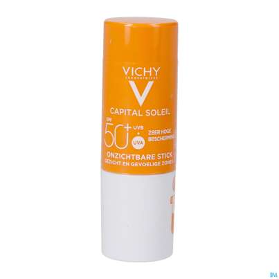 Vichy idéal soleil Stick für empfindliche Hautpartien LSF 50+, 9 Gramm, A-Nr.: 2612687 - 01