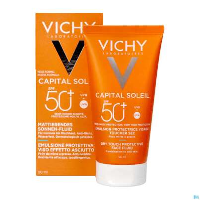Sie sehen eine Packung VICHY IDEA SO FLUID DRY LF50, 50 Milliliter, Produktbild: 12 VICHY IDEA SO FLUID DRY LF50, 50 Milliliter, A-Nr.: 3950512 - 12