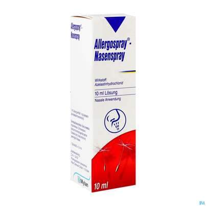 Sie sehen eine Packung ALLERGOSPRAY NA-SPRAY, 10 Milliliter, Produktbild: 02 ALLERGOSPRAY NA-SPRAY, 10 Milliliter, A-Nr.: 2448704 - 02
