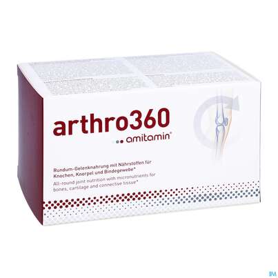 Sie sehen eine Packung Amitamin Kapseln Arthro 360 B.arthrose +arthritis 120st, Produktbild: 03 Amitamin Kapseln Arthro 360 B.arthrose +arthritis 120st, A-Nr.: 4180559 - 03