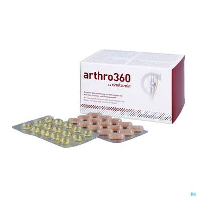 Sie sehen eine Packung Amitamin Kapseln Arthro 360 B.arthrose +arthritis 120st, Produktbild: 04 Amitamin Kapseln Arthro 360 B.arthrose +arthritis 120st, A-Nr.: 4180559 - 04