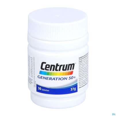 Sie sehen eine Packung Centrum Generation 50+ von A bis Zink 30 Stk., 30 Stück, Produktbild: 06 Centrum Generation 50+ von A bis Zink 30 Stk., 30 Stück, A-Nr.: 4555462 - 06
