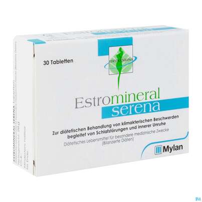 Sie sehen eine Packung ESTROMINERAL SERENA TBL, 30 Stück, Produktbild: 02 ESTROMINERAL SERENA TBL, 30 Stück, A-Nr.: 3244518 - 02