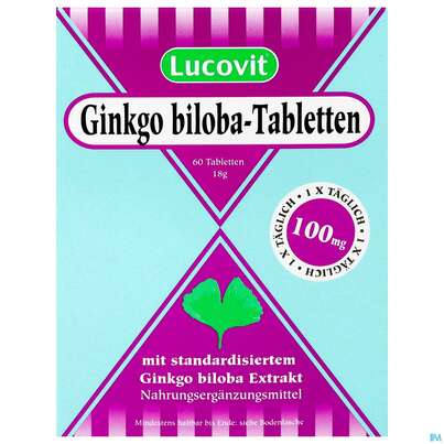 LUCOVIT GINKGO BIL 100MG TBL, 60 Stück, A-Nr.: 2387925 - 01