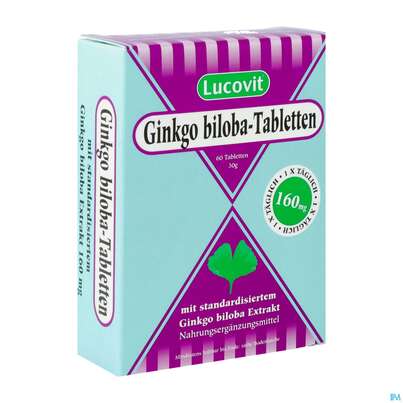 LUCOVIT GINKGO BIL 160MG TBL, 60 Stück, A-Nr.: 3242962 - 02