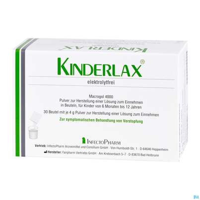 Sie sehen eine Packung KINDERLAX ELEKTROLYTFREI BTL, 30 Stück, Produktbild: 02 KINDERLAX ELEKTROLYTFREI BTL, 30 Stück, A-Nr.: 4769252 - 02