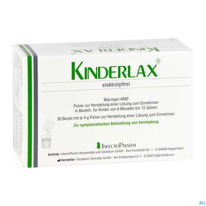 Sie sehen eine Packung KINDERLAX ELEKTROLYTFREI BTL, 30 Stück, Produktbild: 03 KINDERLAX ELEKTROLYTFREI BTL, 30 Stück, A-Nr.: 4769252 - 03
