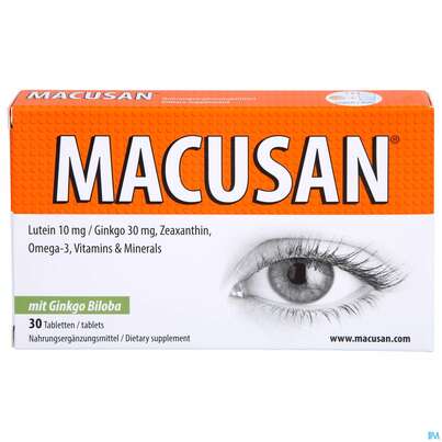 Sie sehen eine Packung MACUSAN TBL, 30 Stück, Produktbild: 01 MACUSAN TBL, 30 Stück, A-Nr.: 2856544 - 01