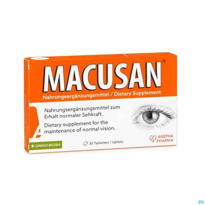Sie sehen eine Packung MACUSAN TBL, 30 Stück, Produktbild: 06 MACUSAN TBL, 30 Stück, A-Nr.: 2856544 - 06