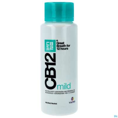 Sie sehen eine Packung Mundwasser/spuelung Cb12 Mild 250ml, Produktbild: 01 Mundwasser/spuelung Cb12 Mild 250ml, A-Nr.: 4128501 - 01