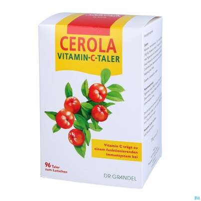 Sie sehen eine Packung Vitamin C Cerola Taler Nr 1160 96st, Produktbild: 02 Vitamin C Cerola Taler Nr 1160 96st, A-Nr.: 2525847 - 02
