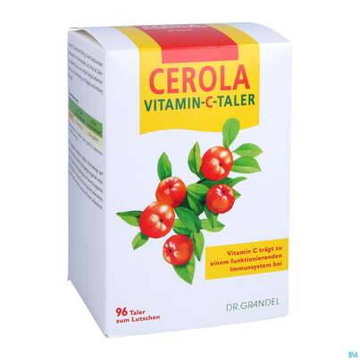 Sie sehen eine Packung Vitamin C Cerola Taler Nr 1160 96st, Produktbild: 03 Vitamin C Cerola Taler Nr 1160 96st, A-Nr.: 2525847 - 03
