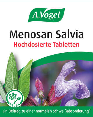 Sie sehen eine Packung A.Vogel Menosan Salvia, 30 Stück, Produktbild: 01 A.Vogel Menosan Salvia, 30 Stück, A-Nr.: 4296256 - 01