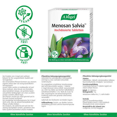 Sie sehen eine Packung A.Vogel Menosan Salvia, 30 Stück, Produktbild: 07 A.Vogel Menosan Salvia, 30 Stück, A-Nr.: 4296256 - 07