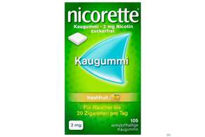 nicorette® Kaugummi freshfruit 2mg, 105 Stück, A-Nr.: 3500074 - 01