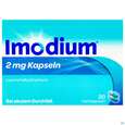 Sie sehen eine Packung Imodium Kapseln, 20 Stück, Produktbild: 03 Imodium Kapseln, 20 Stück, A-Nr.: 3773168 - 03