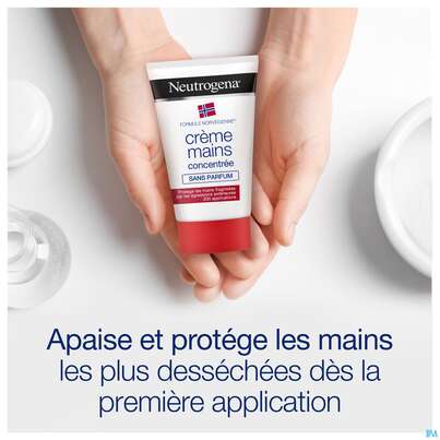 Sie sehen eine Packung Neutrogena konzentrierte, unparfümierte Handcreme, 50 Milliliter, Produktbild: 05 Neutrogena konzentrierte, unparfümierte Handcreme, 50 Milliliter, A-Nr.: 2597290 - 05