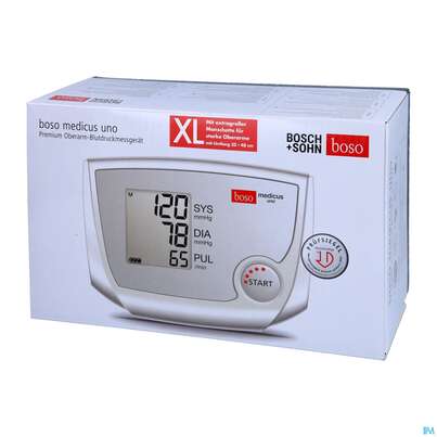 Sie sehen eine Packung Blutdruckmesser Boso Medicus Uno Xl 1st, Produktbild: 02 Blutdruckmesser Boso Medicus Uno Xl 1st, A-Nr.: 3079396 - 02