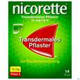 Sie sehen eine Packung Nicorette transdermales Pflaster, 14 Stück, Produktbild: 01 Nicorette transdermales Pflaster, 14 Stück, A-Nr.: 3537433 - 01