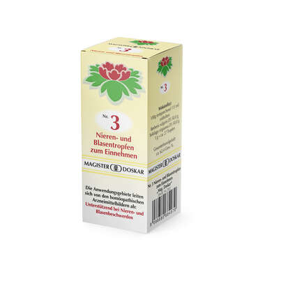 Sie sehen eine Packung Doskar Tropfen Nr. 3 - Nieren- und Blasentropfen, 50 Milliliter, Produktbild: 04 Doskar Tropfen Nr. 3 - Nieren- und Blasentropfen, 50 Milliliter, A-Nr.: 0684978 - 04